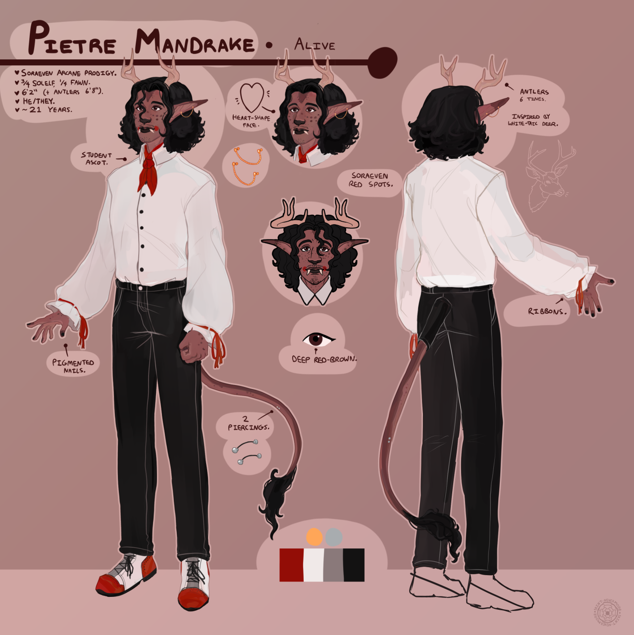 A reference image of Pietra Mandrake, drawn by Saint-Nevermore.